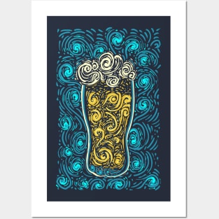 Arts & Crafts - Beer Starry Night Posters and Art